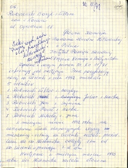 Informacja o pacyfikacji Narewki Bazyla Rubczewskiego, 21 II 1991 r. [ze zbiorów IPN]. 
