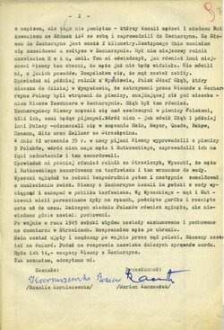 Protokół przesłuchania świadka Rozalii Karniszewskiej, Chodzież, 23 III 1968 r. [ze zbiorów IPN] 