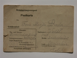 Karta pocztowa adresowana do Marii Dudy, 19 IX 1943 r. [ze zbiorów Mauzoleum w Michniowie]