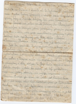 List Weroniki Krogulec z robót przymusowych, Niederwöchren, 2 VIII 1943 r. [ze zbiorów Mauzoleum w Michniowie]
