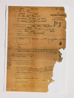 Dokumenty Bolesława Bieli, Lubeka , 25 V 1945 r. [ze zbiorów Mauzoleum w Michniowie]