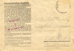 List z Auschwitz-Birkenau 03.09.1943 r.Tadeusza Szydlika.