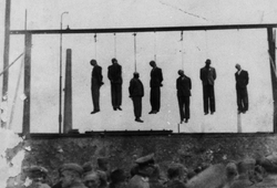 Publiczne egzekucje miały zastraszyć społeczeństwo polskie, b.d.m. [ze zbiorów IPN].