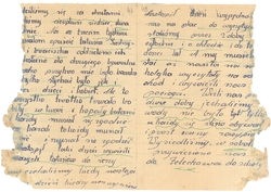 List Stanisława Nogasa, lat 13, Żelechów, pow. garwoliński, b.d. [ze zbiorów FPNP w Warszawie].