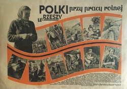 Niemiecki plakat propagandowy zachęcający do wyjazdu na roboty do III Rzeszy, b.d.m. [ze zbiorów AP w Kielcach].