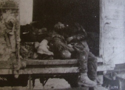 Polacy zmarli w czasie transportu do obozu, b.d m. [ze zbiorów IPN].
